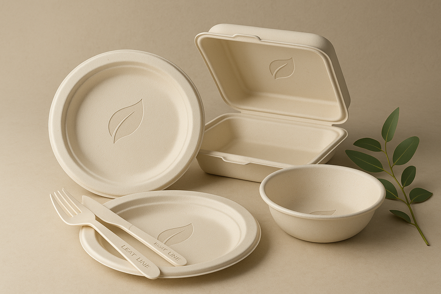 Abstract 3D leaf-fiber swirl in Leaf Line greens